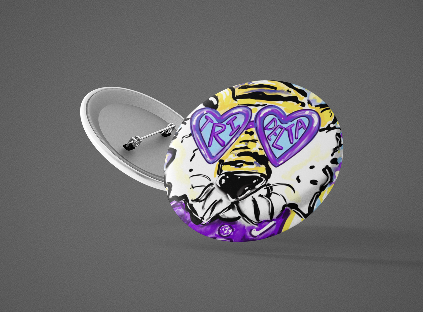 LSU Buttons/ Pack of 3/ Pick your sorority