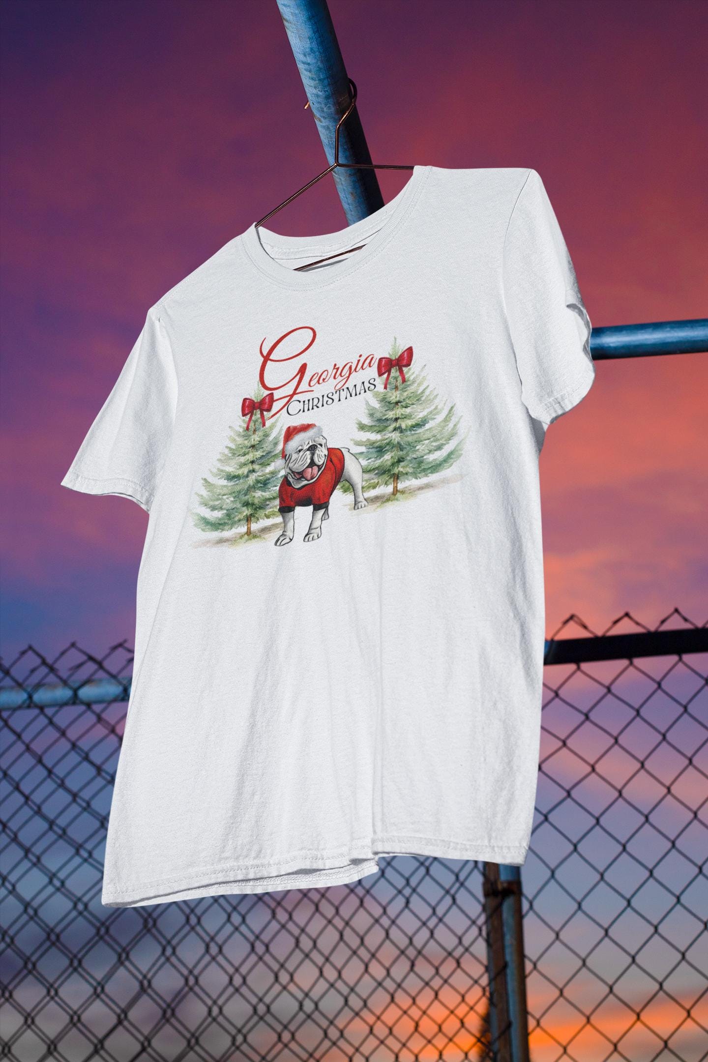 Georgia Christmas Shirt | Dawg Holiday Tee | UGA Fan Christmas Gift | Long Sleeve & Sweatshirt Options | Southern Holiday Game Day Shirt