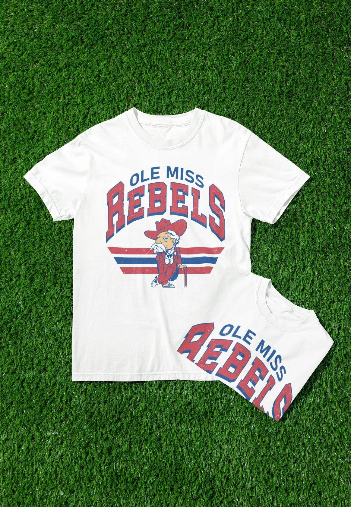 Retro/Vintage Ole Miss Rebels T-Shirt | Retro Game Day Tee| NCAA