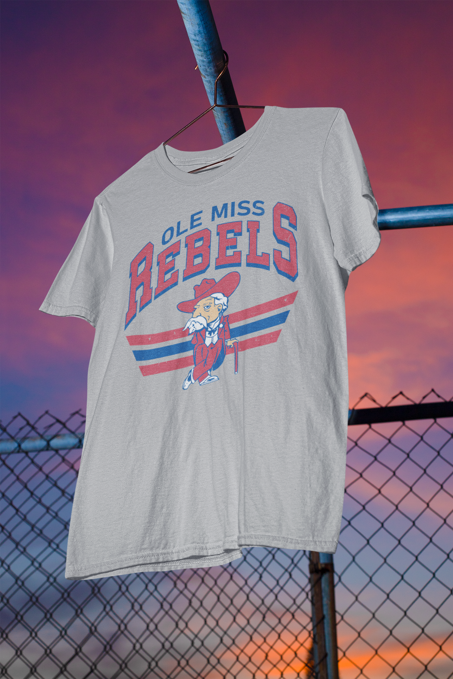 Retro/Vintage Ole Miss Rebels T-Shirt | Retro Game Day Tee| NCAA