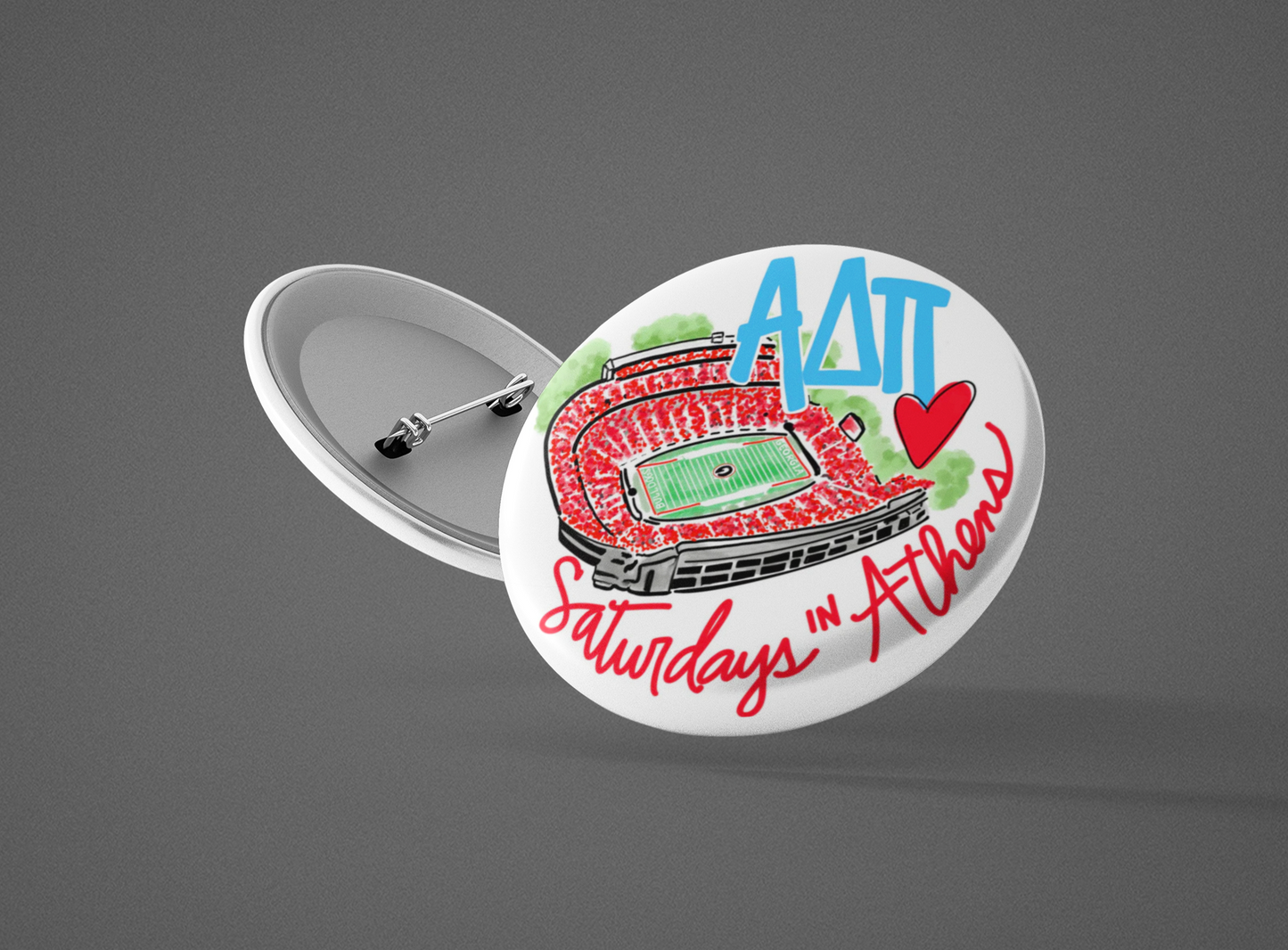 Georgia Button/ Pack of 3/ Pick your sorority